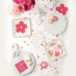Pink & Orange Confetti Paper Table Runner 25ft