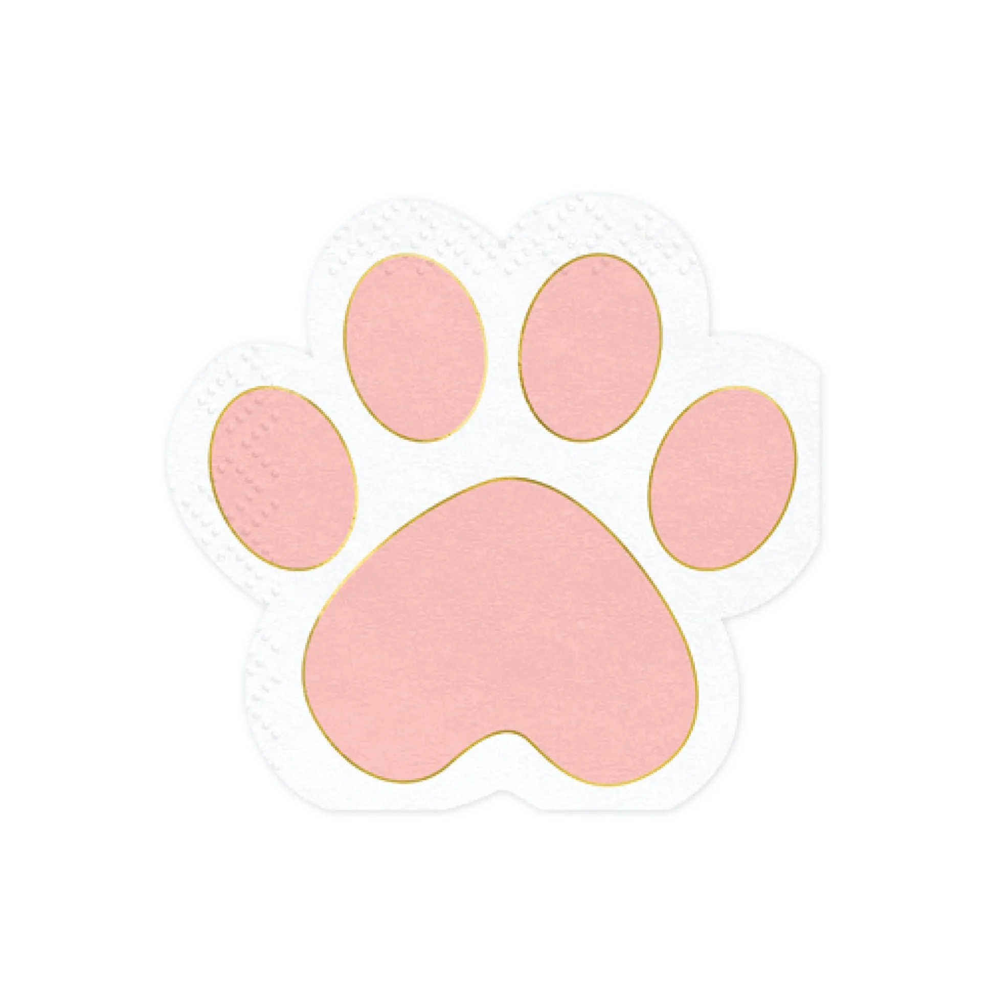 Pink Paw Print Lunch Napkins 12ct