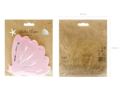 Pink Seashell Dessert Napkins 20ct