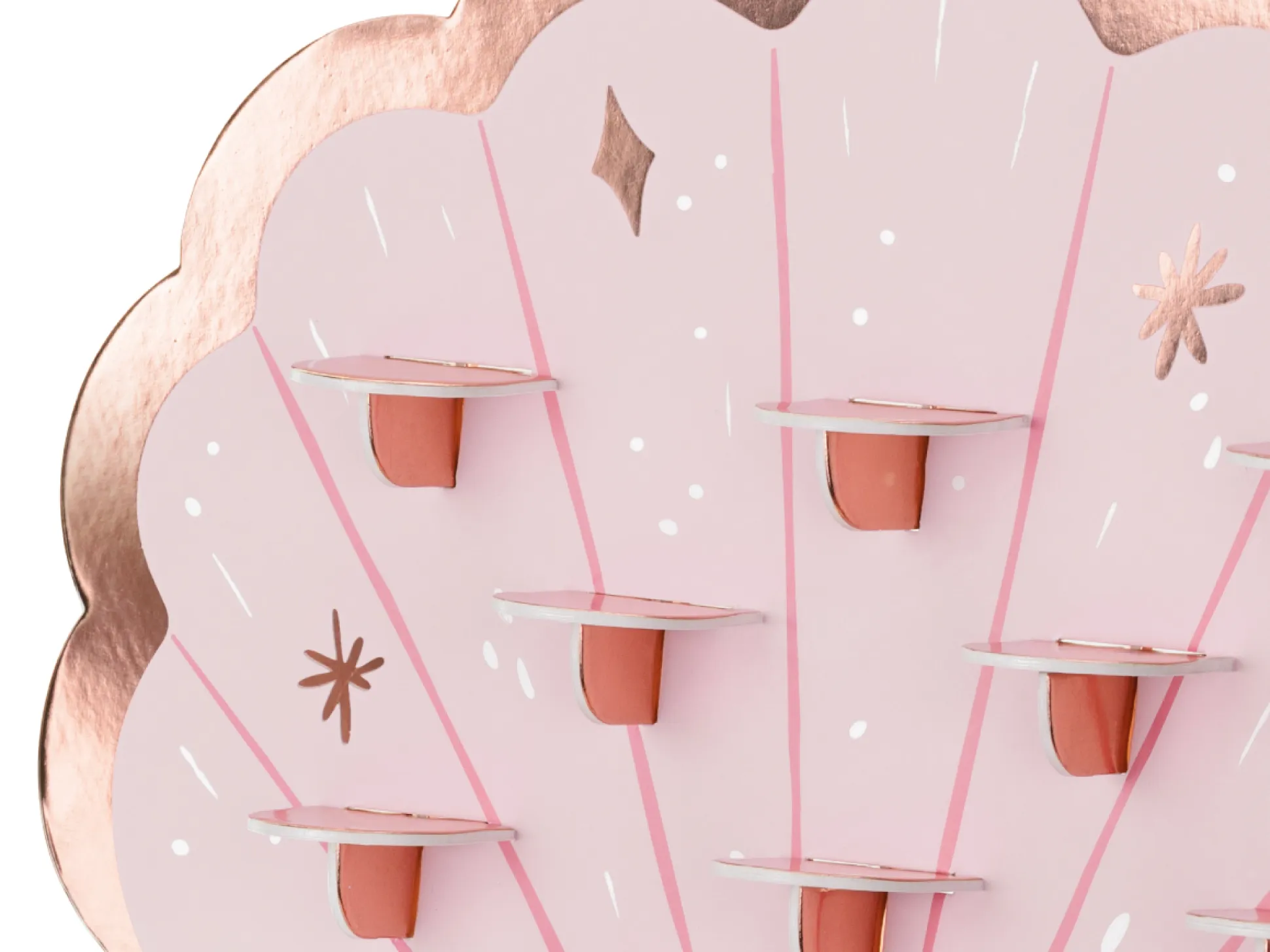 Pink Seashell Shot Wall Stand