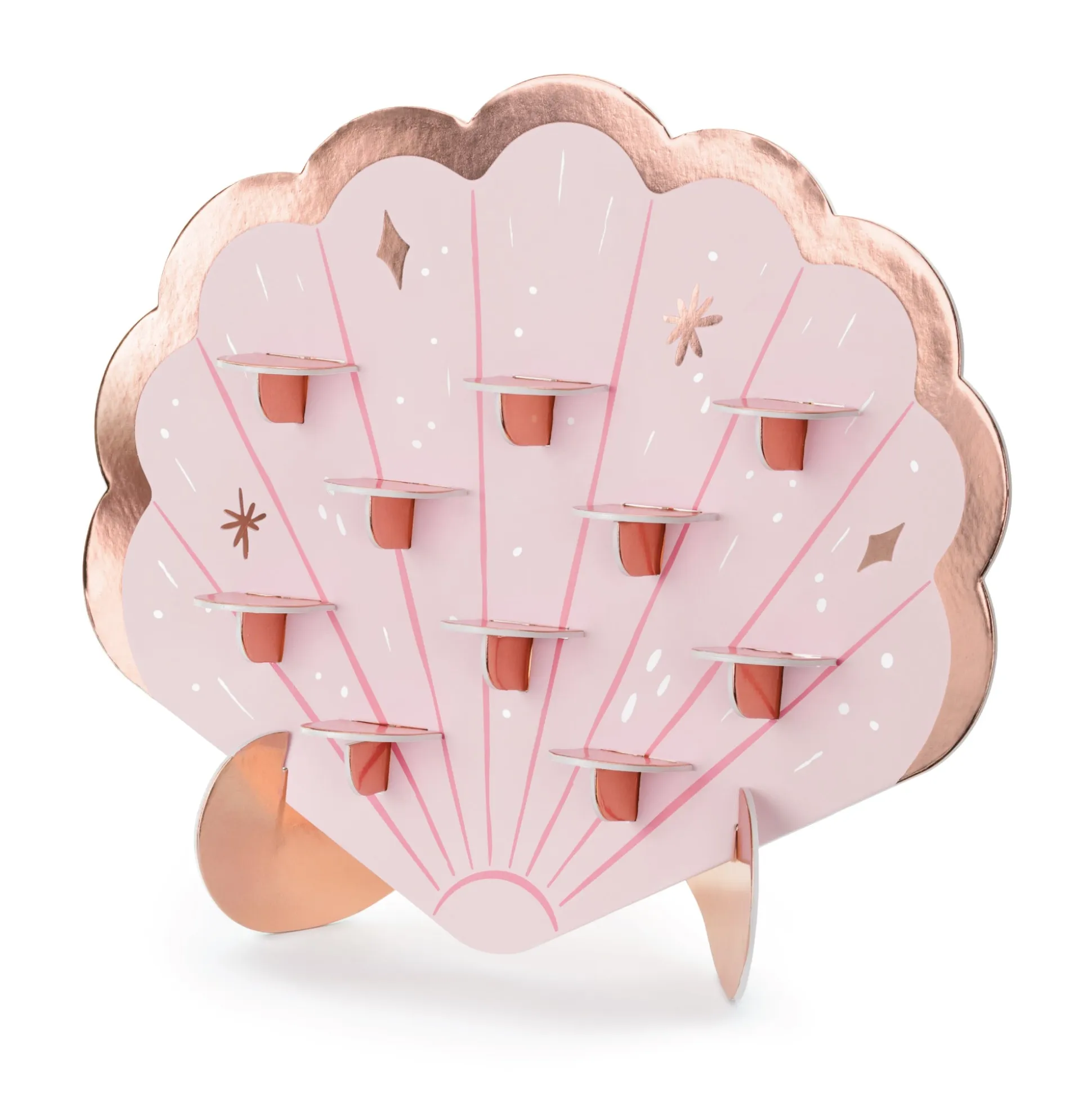 Pink Seashell Shot Wall Stand