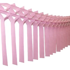 Pink Tissue Paper Streamer Garland 12ft
