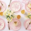 Pink Toile Lunch Plates 10ct