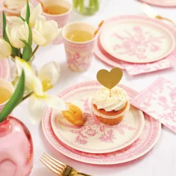 Pink Toile Lunch Plates 10ct