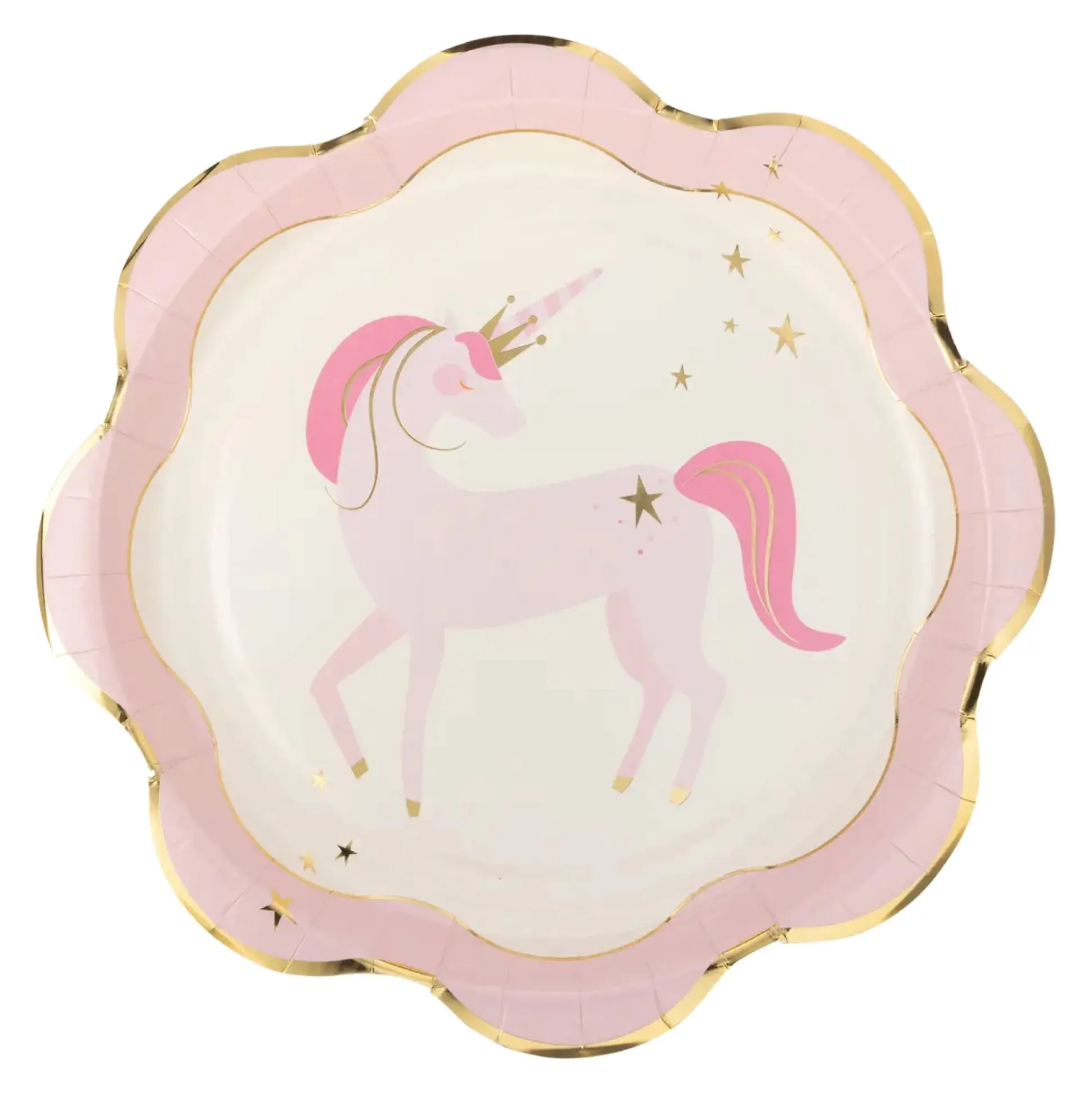 Pink Unicorn Lunch Plates 8ct