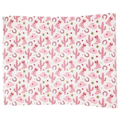 Pink Western Cowgirl Paper Table Runner 10ft