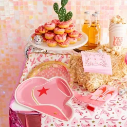 Pink Western Cowgirl Paper Table Runner 10ft