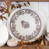Plymouth Turkey Round Bamboo Serving Tray