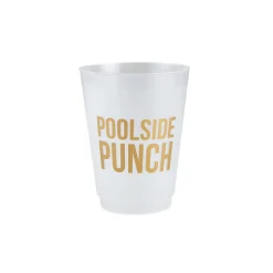 Poolside Punch Frosted Plastic Cups 8ct