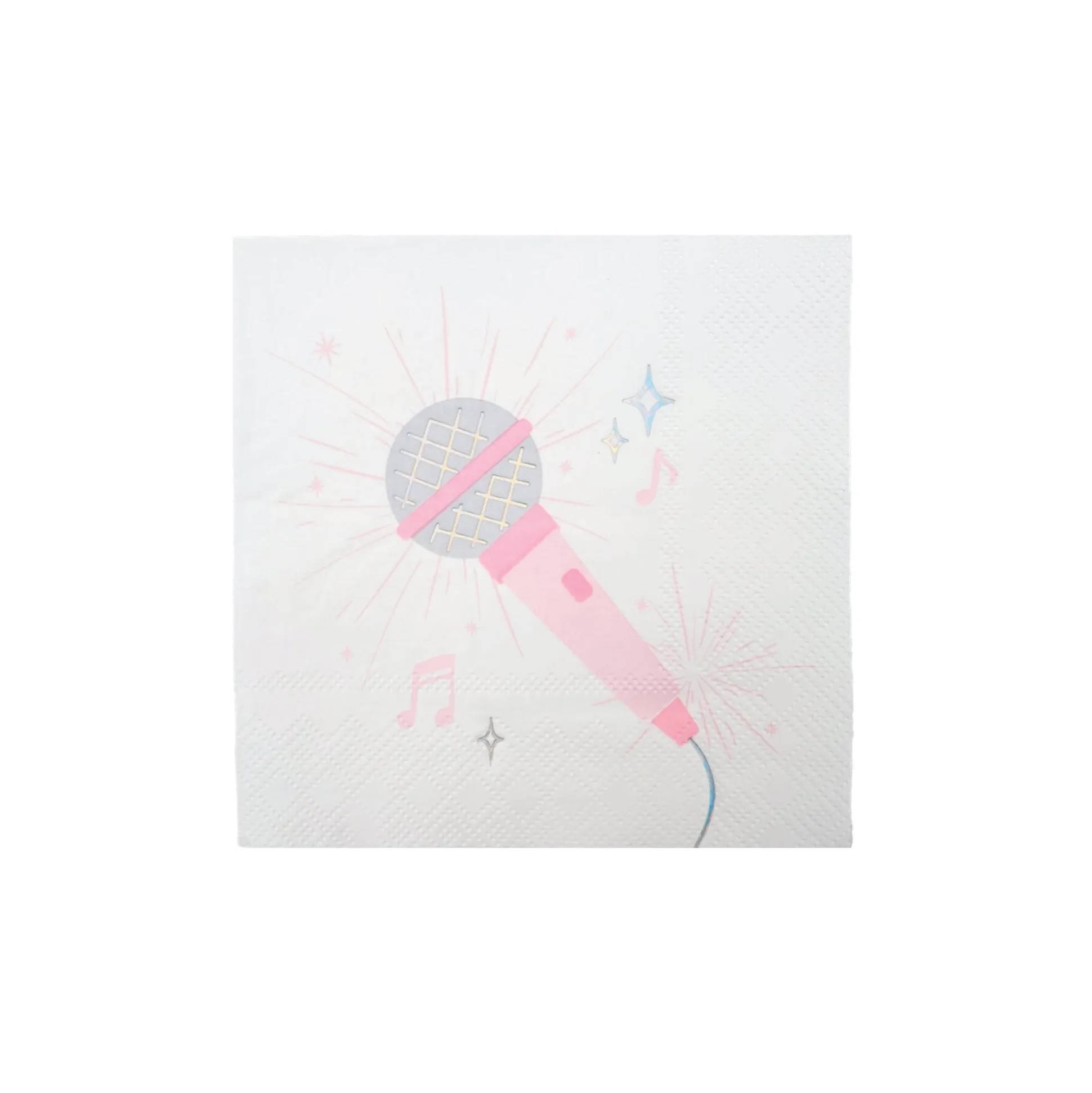 Pop Star Microphone Dessert Napkins 16ct