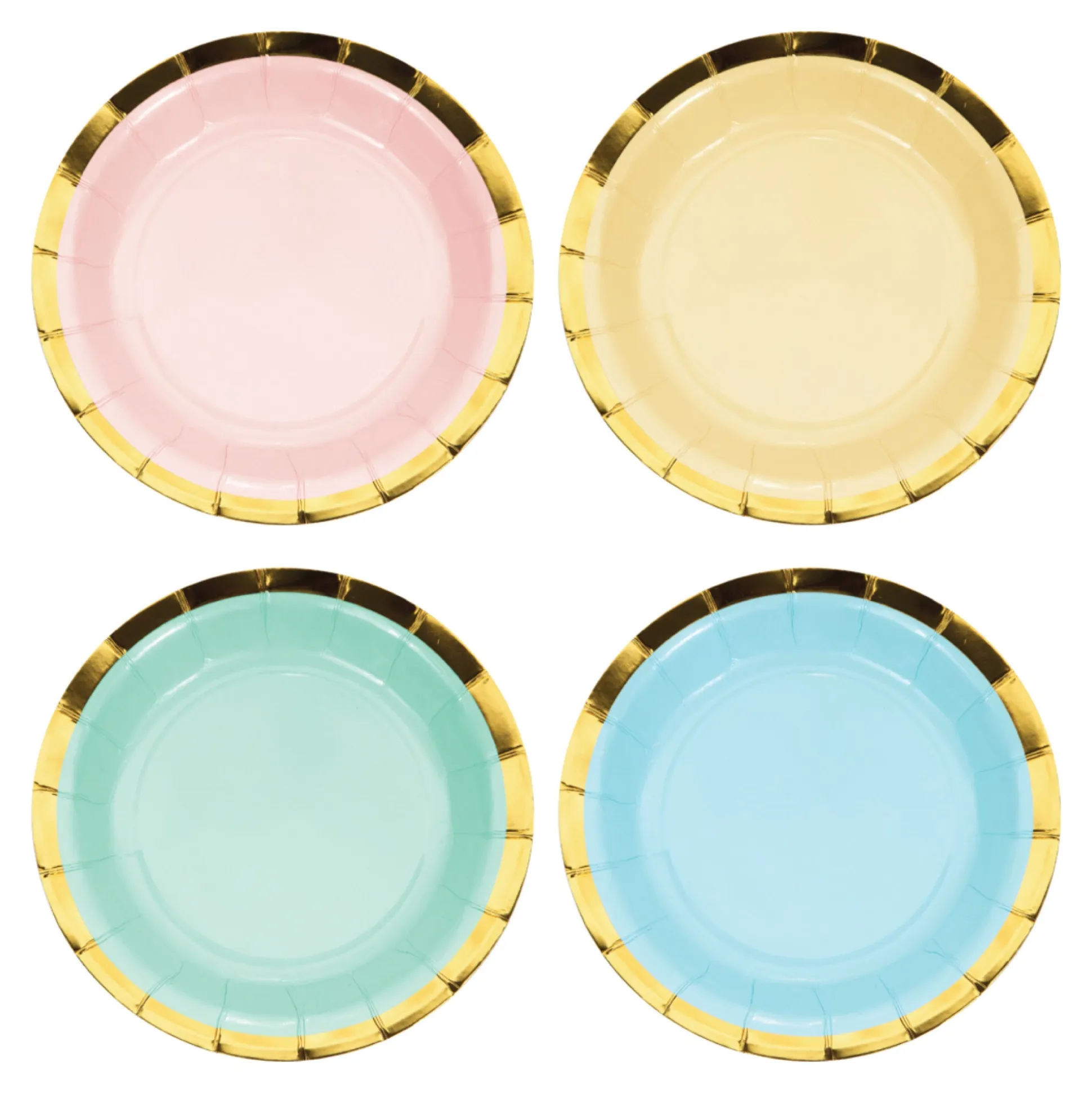 Pretty Pastel Dessert Plates 8ct