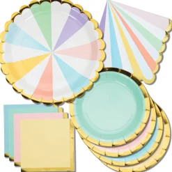 Pretty Pastel Dessert Plates 8ct