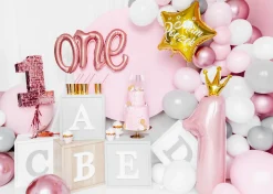 Princess Pink Foil Number 1 Balloon 35.5in
