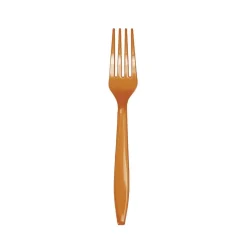 Pumpkin Spice Plastic Forks 24ct