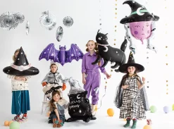 Purple Halloween Bat Balloon 47in