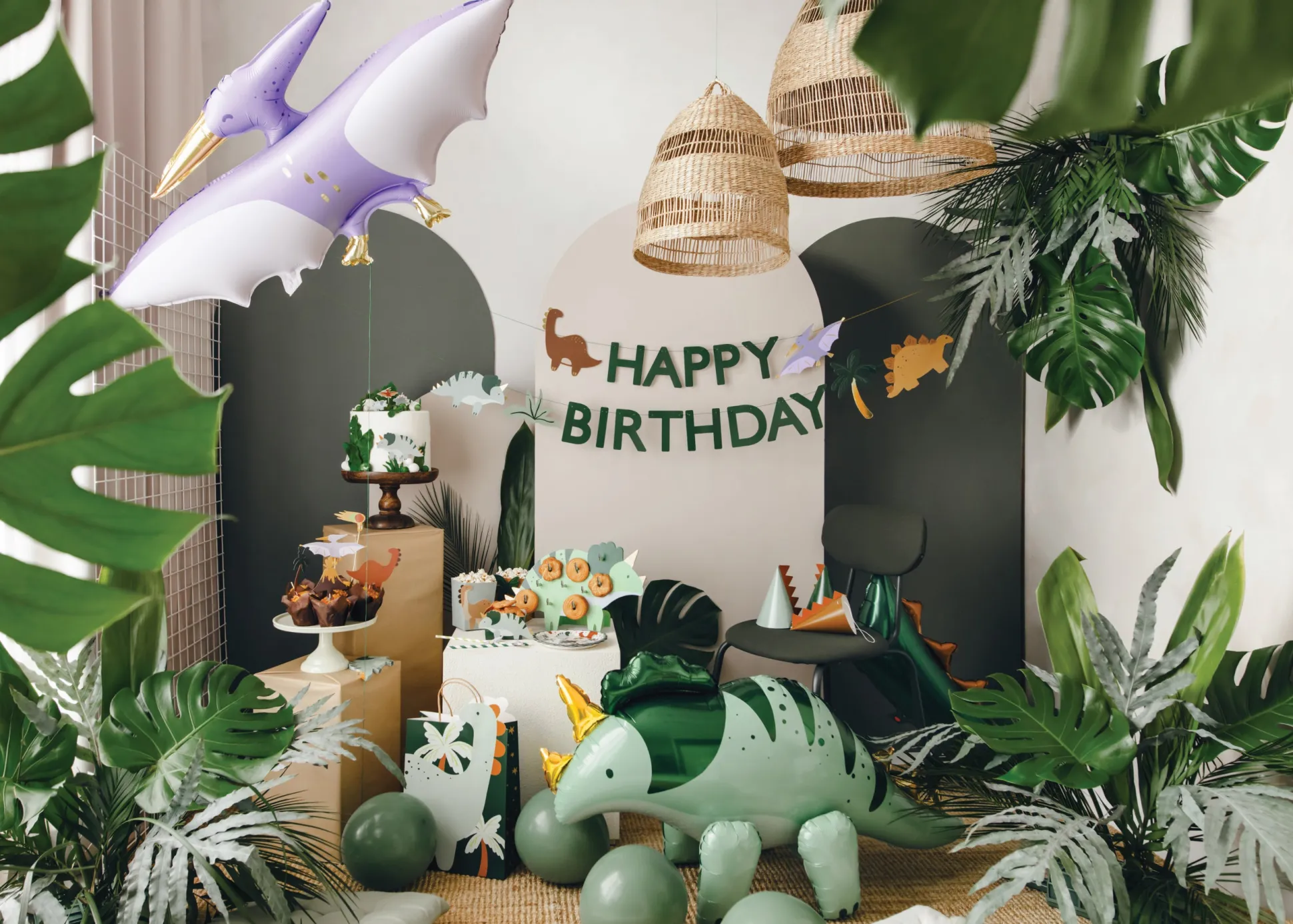 Purple Pterodactyl Foil Balloon 45in