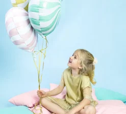 Purple Swirly Lollipop Foil Balloon 14in