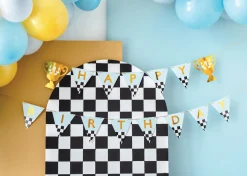 Racing Trophy Happy Birthday Pennant Banner 8ft