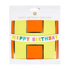 Rainbow Happy Birthday Garland 10ft