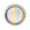 Rainbow Iridescent Dessert Plates 8ct
