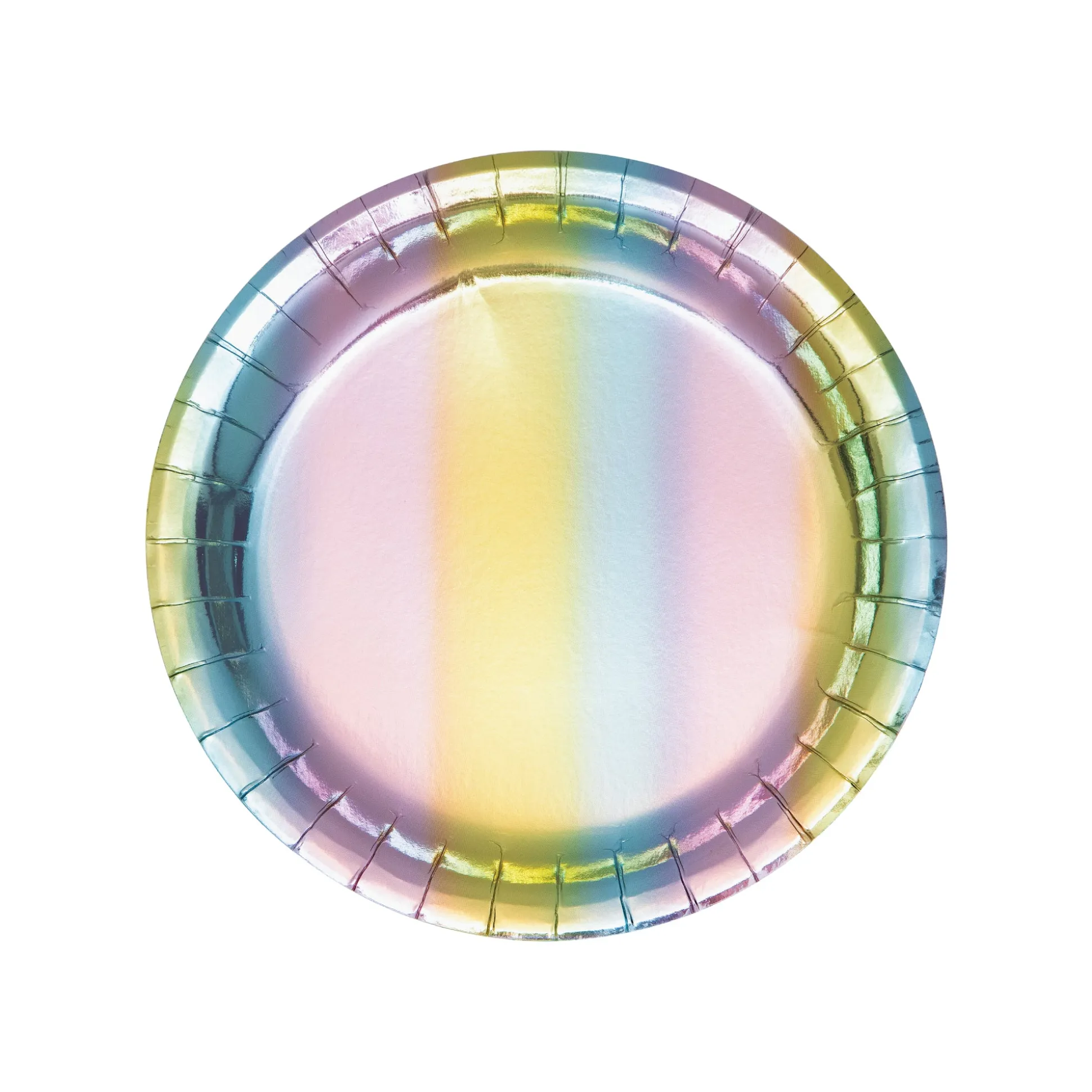 Rainbow Iridescent Dessert Plates 8ct
