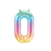16" Rainbow Ombre Number Balloon 0-9