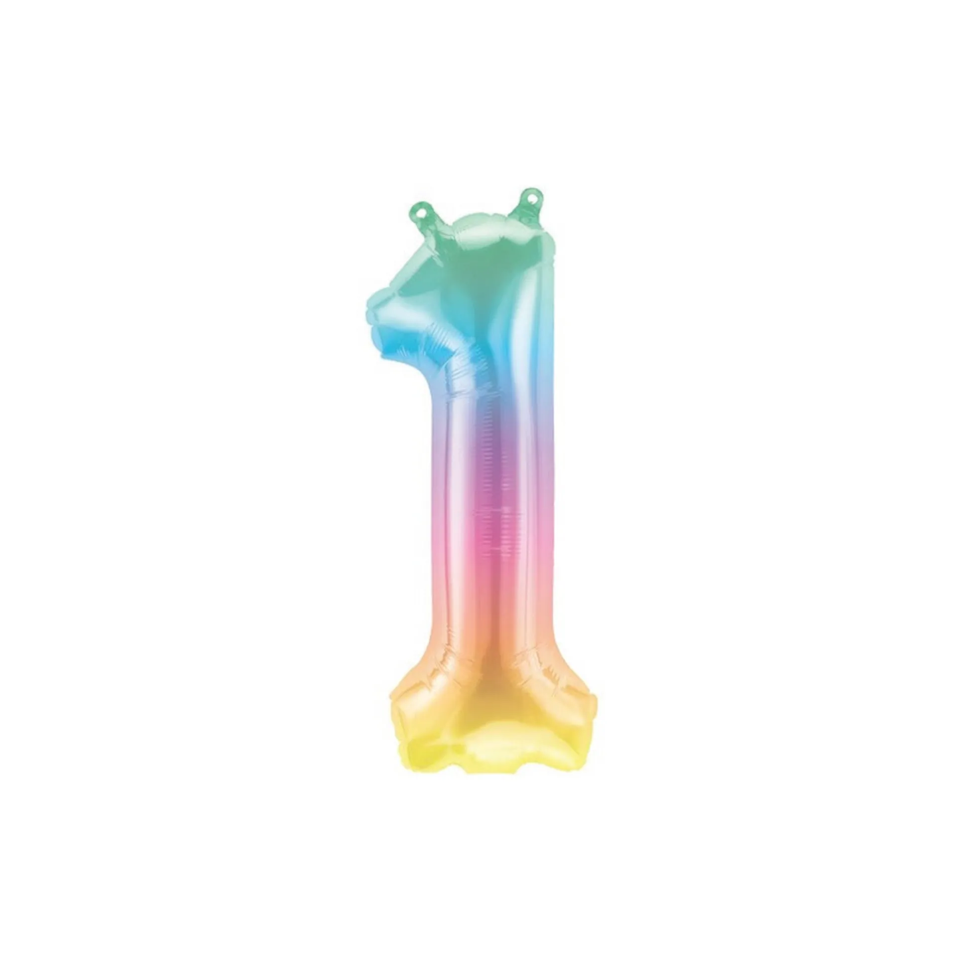 16" Rainbow Ombre Number Balloon 0-9