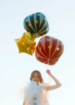 Red Foil Starry Balloon 20in