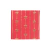 Red & Gold Bow Dessert Napkins 20ct