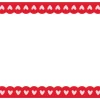 Red Heart Border Paper Table Runner 25ft
