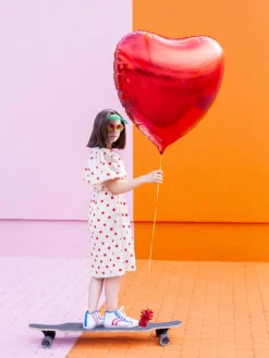 Red Heart Foil Balloon 28in