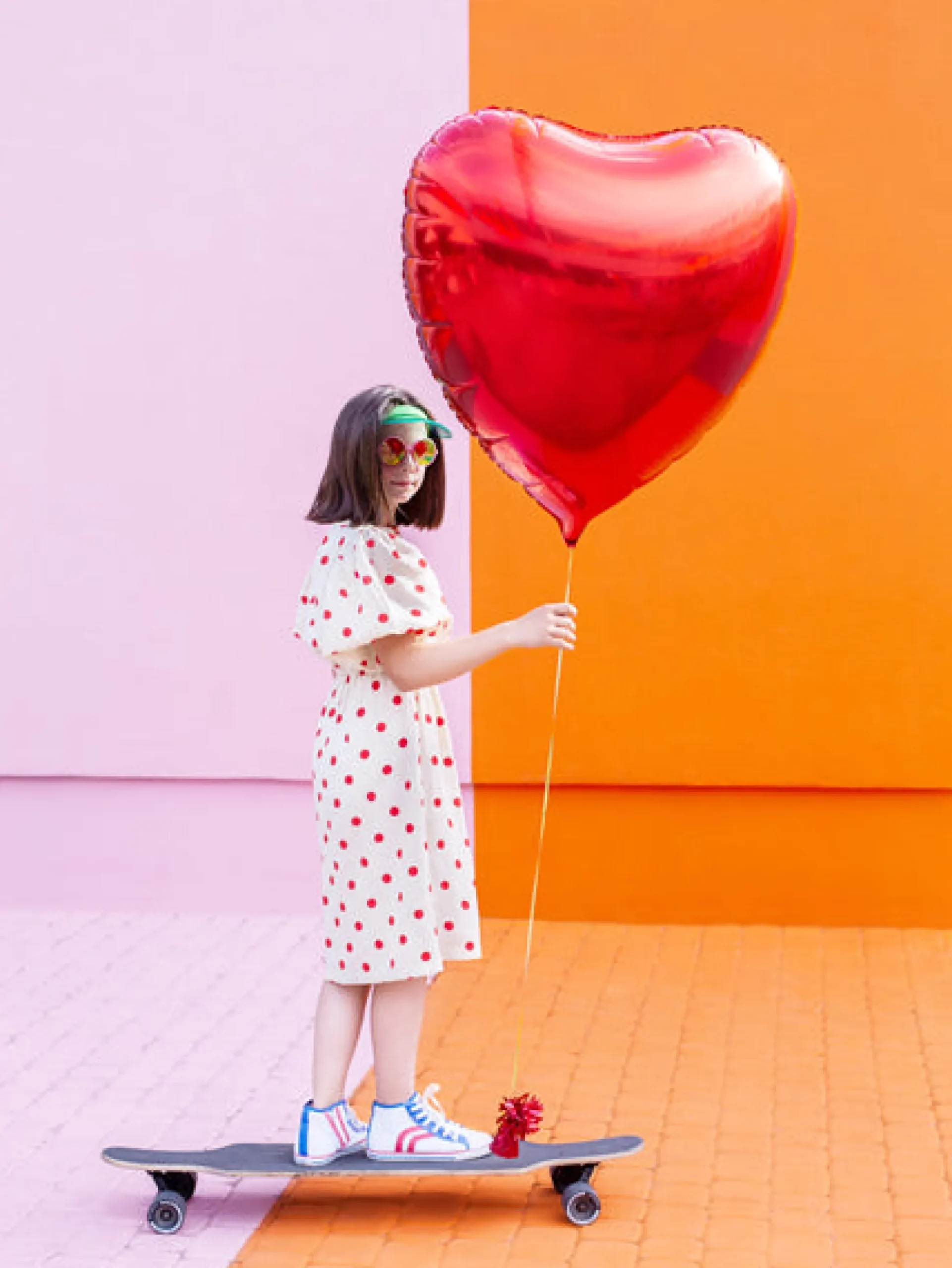 Red Heart Foil Balloon 28in