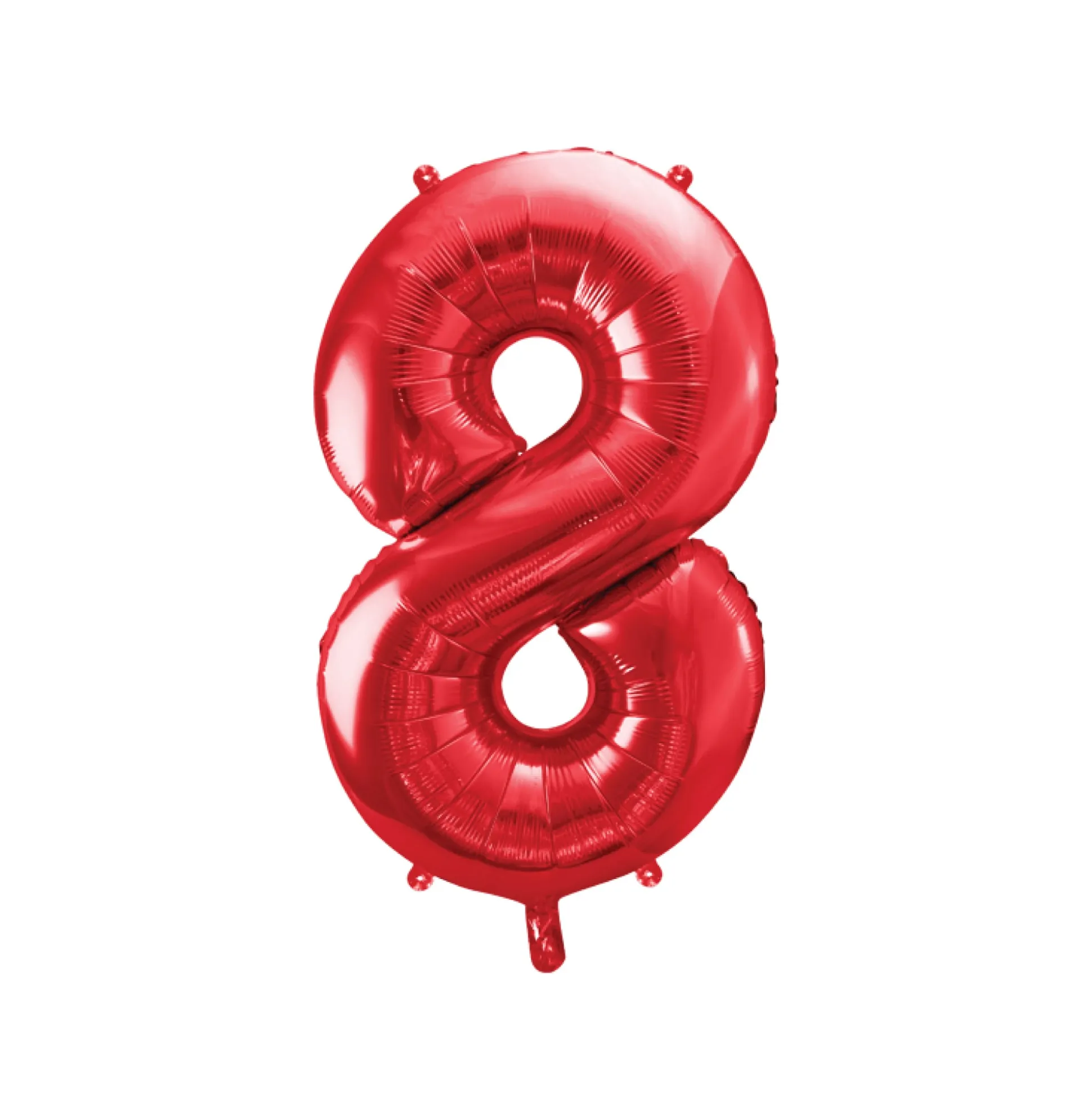 34" Red Number Balloon 0-9