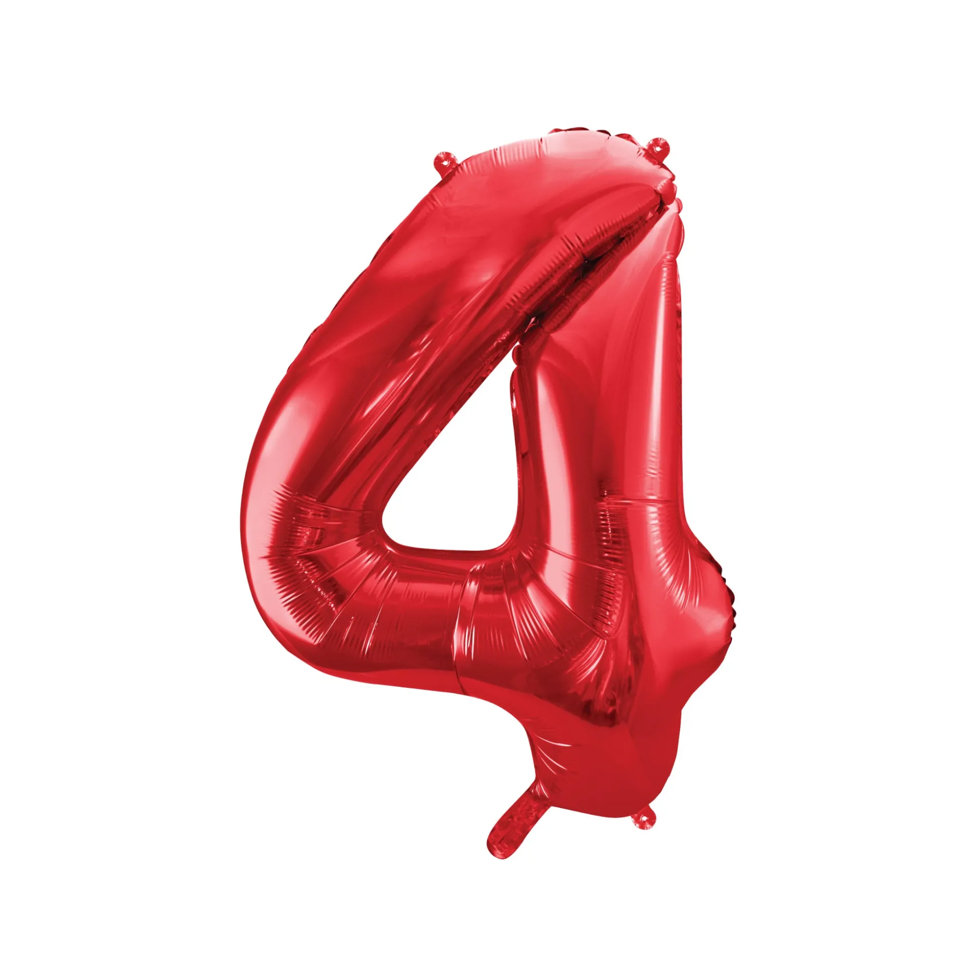 34" Red Number Balloon 0-9