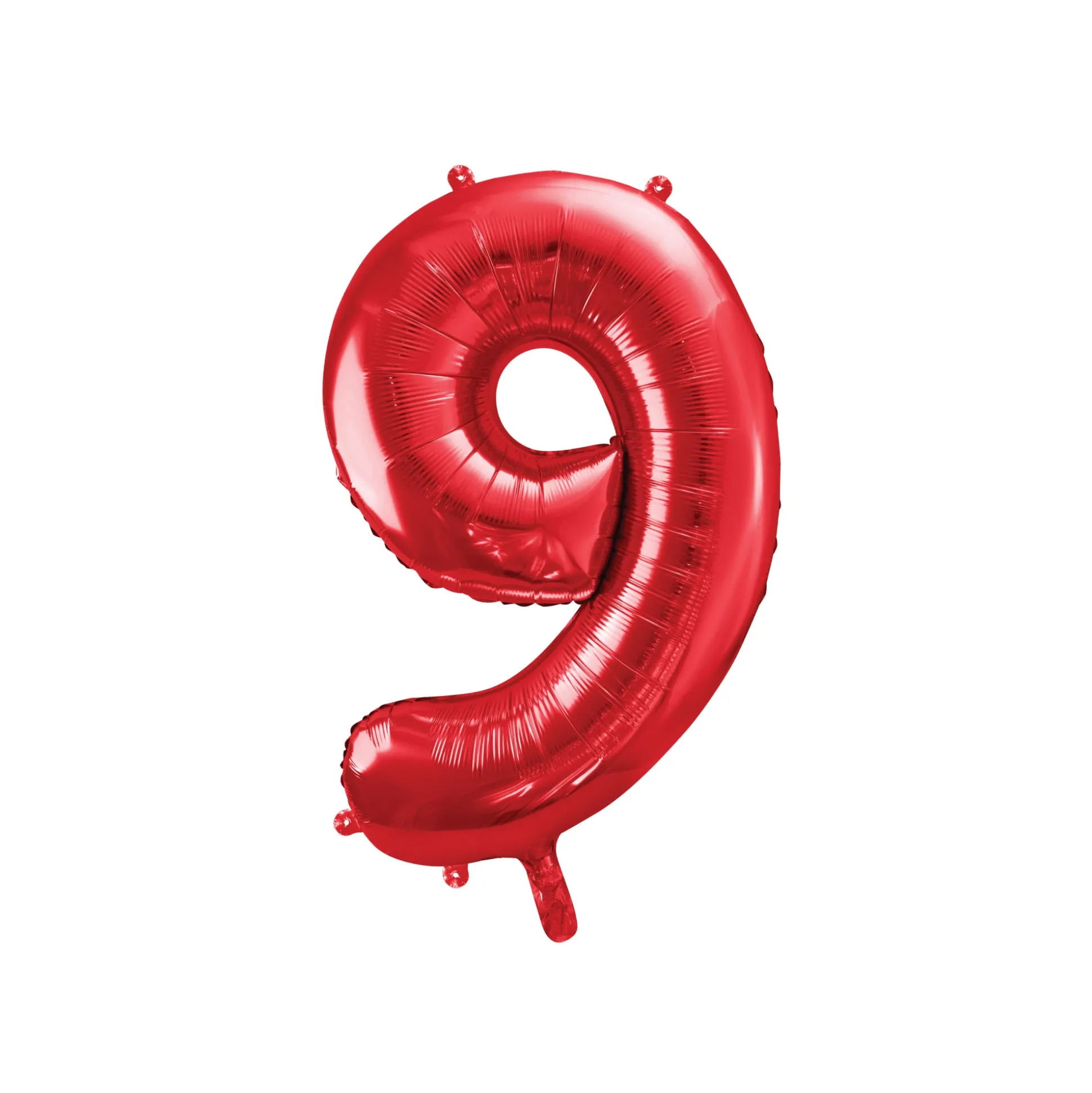 34" Red Number Balloon 0-9