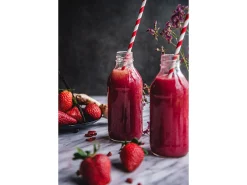 Red Striped Paper Straws 10ct