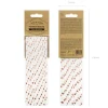 Rose Gold Metallic Heart Paper Straws 10ct