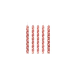 Rose Gold Spiral Birthday Candles