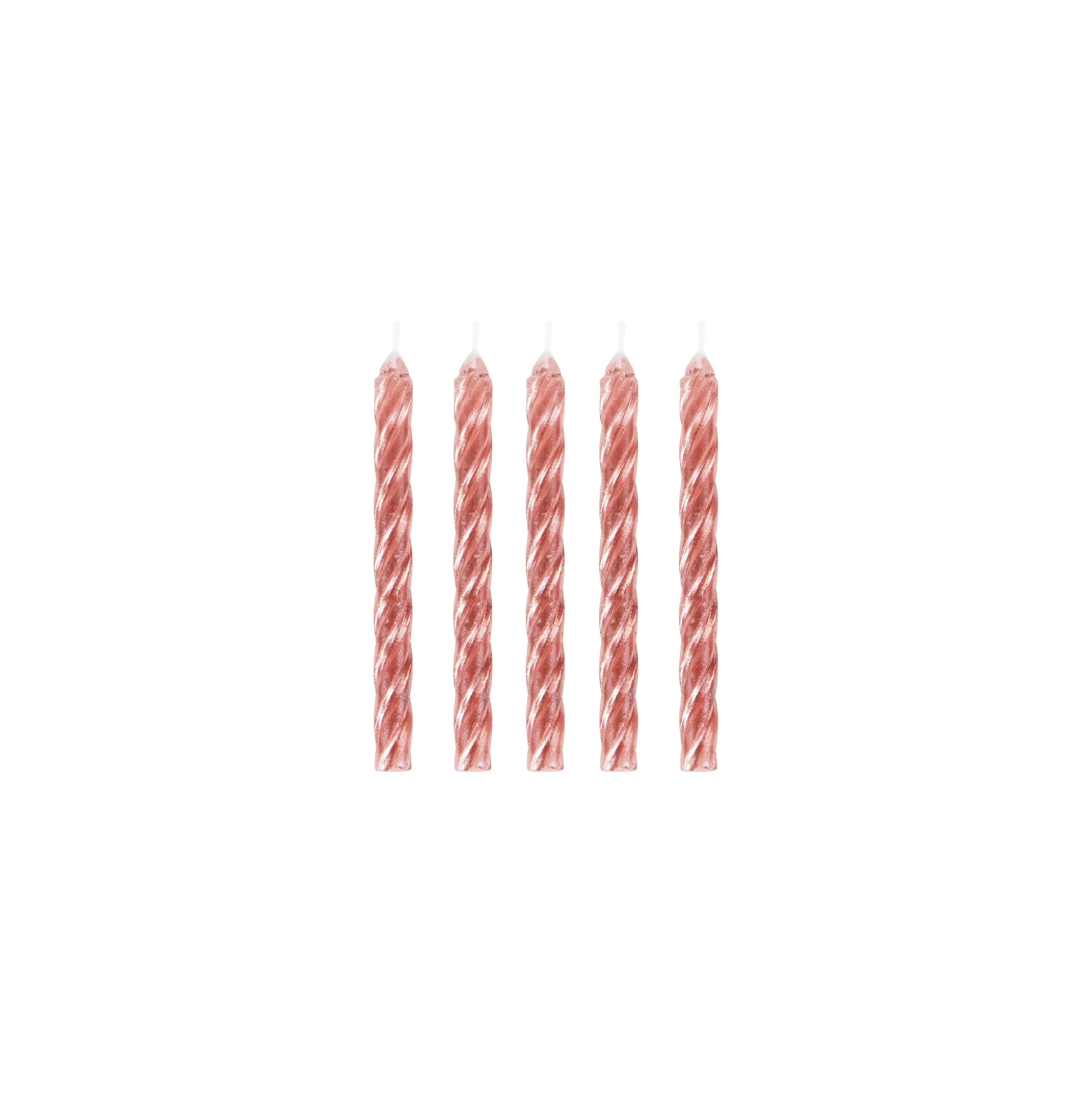 Rose Gold Spiral Birthday Candles