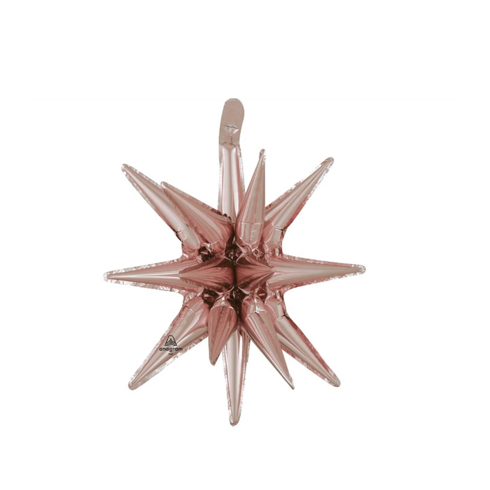Rose Gold Starburst Balloon 20in