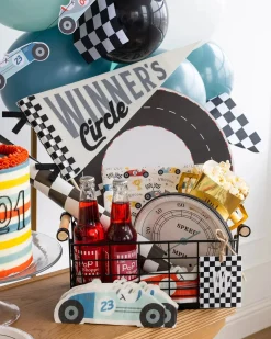 Round Race Track Paper Placemats 12ct