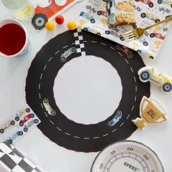 Round Race Track Paper Placemats 12ct