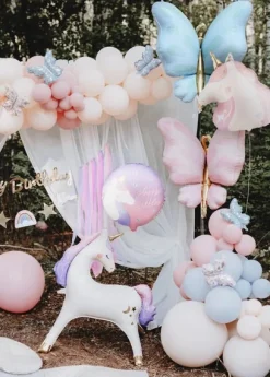 Round Unicorn Happy Birthday Balloon 14in