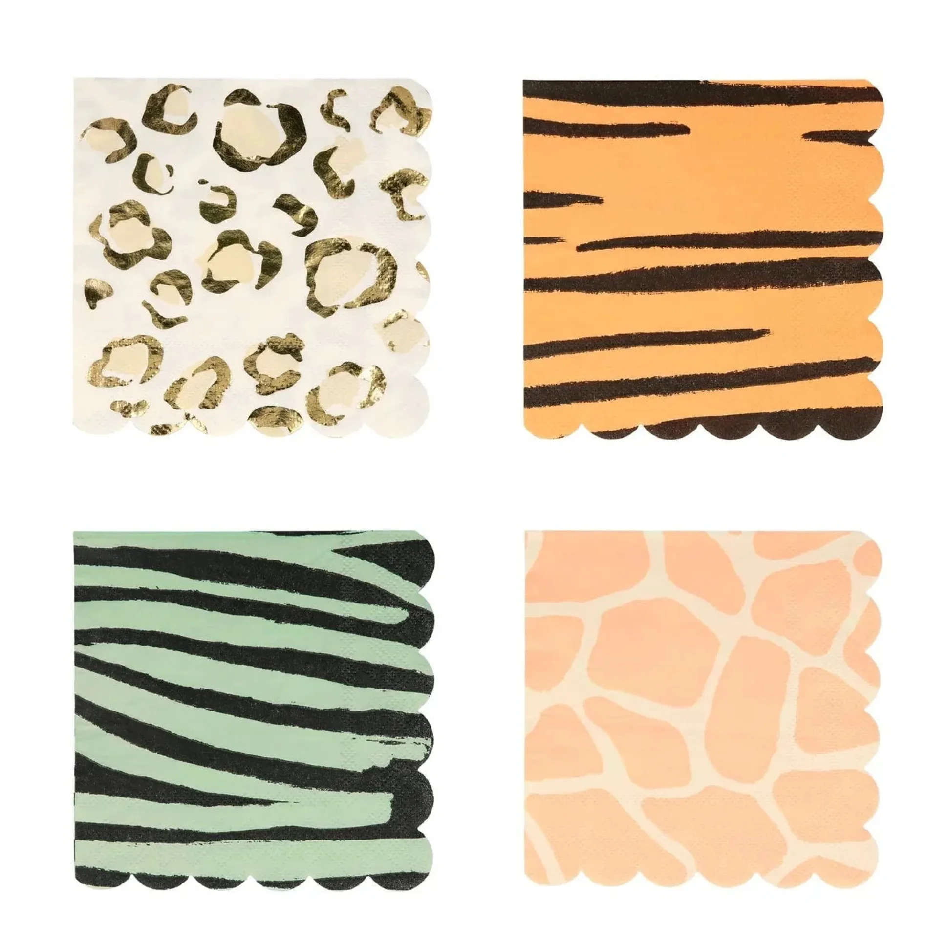 Safari Animal Print Dessert Napkins 16ct