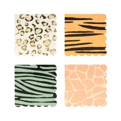 Safari Animal Print Lunch Napkins 16ct