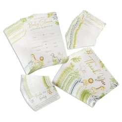 Safari Baby Shower Invitation & Thank You Card Bundle