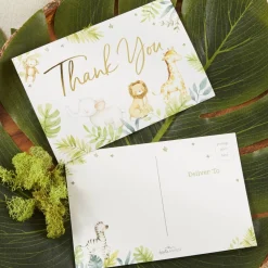 Safari Baby Shower Invitation & Thank You Card Bundle