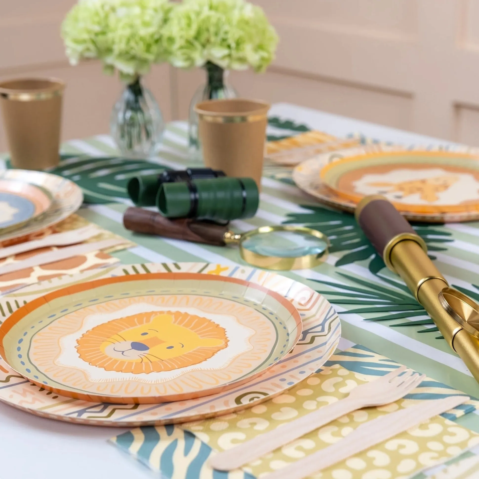 Safari Spots & Stripes Dessert Napkins 16ct