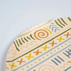 Safari Tribal Stripe Dinner Plates 8ct