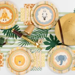 Safari Tribal Stripe Dinner Plates 8ct